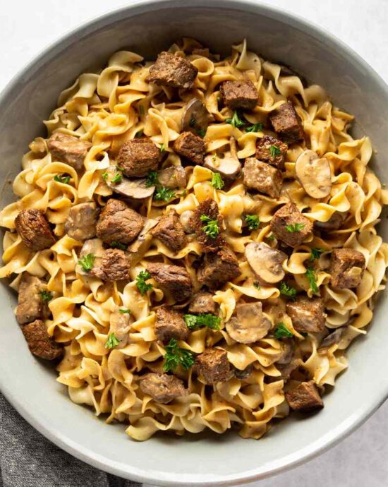 Boeuf Stroganoff à la mijoteuse Instant Pot