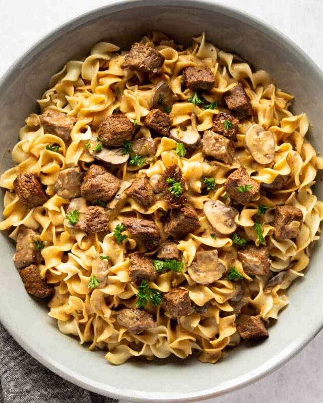 Boeuf Stroganoff à la mijoteuse Instant Pot