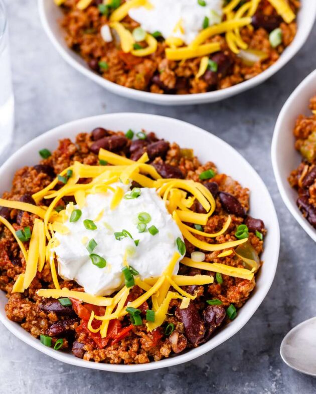 Chili Con Carne Basique Avec Bœuf et Haricots