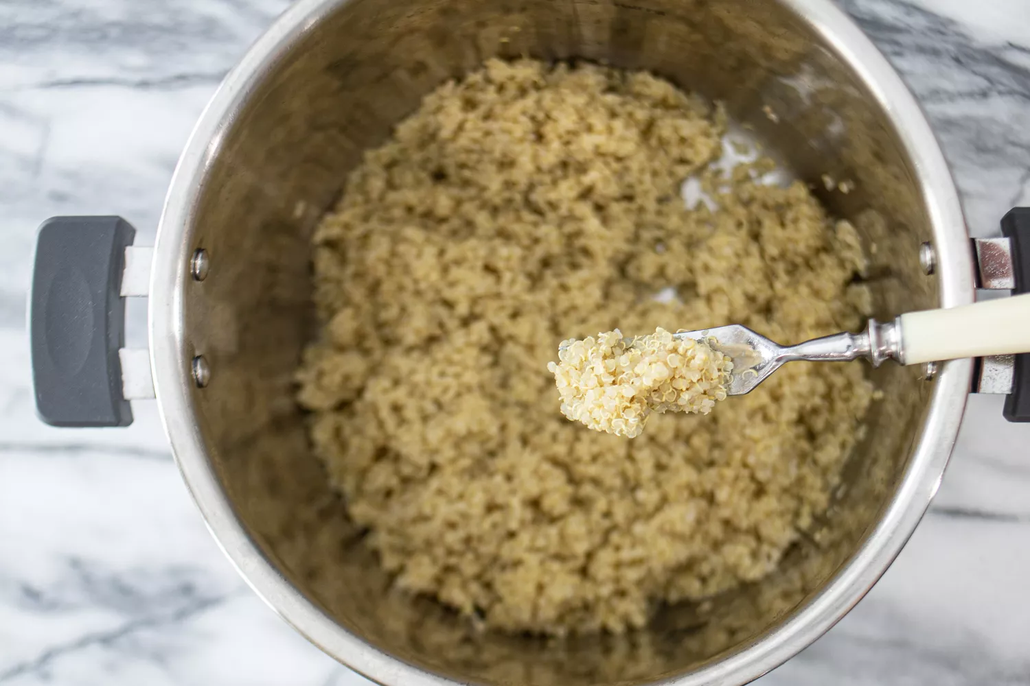 égréner le quinoa de l'Instant Pot