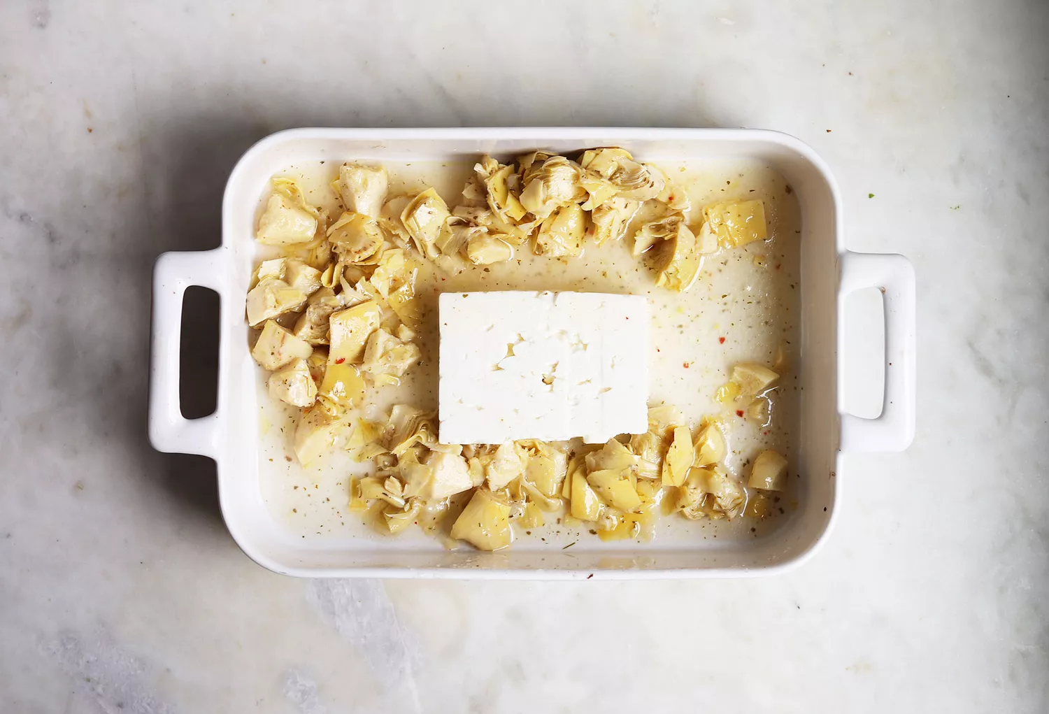 cœurs d'artichauts et feta