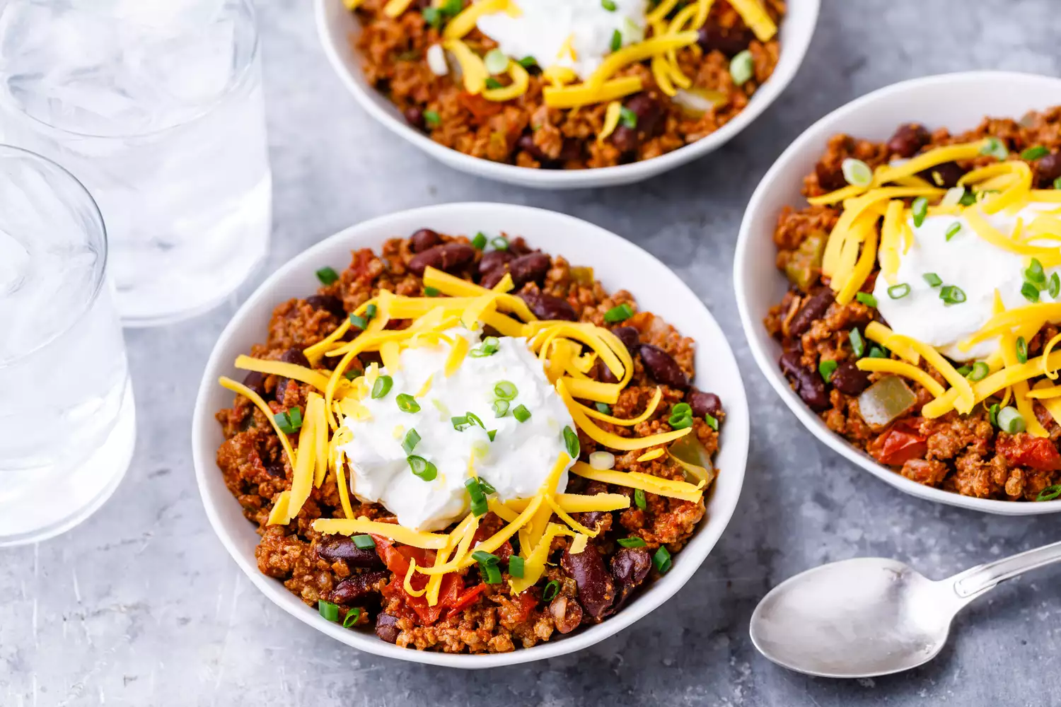 Recette de chili con carne basique avec haricots et viande