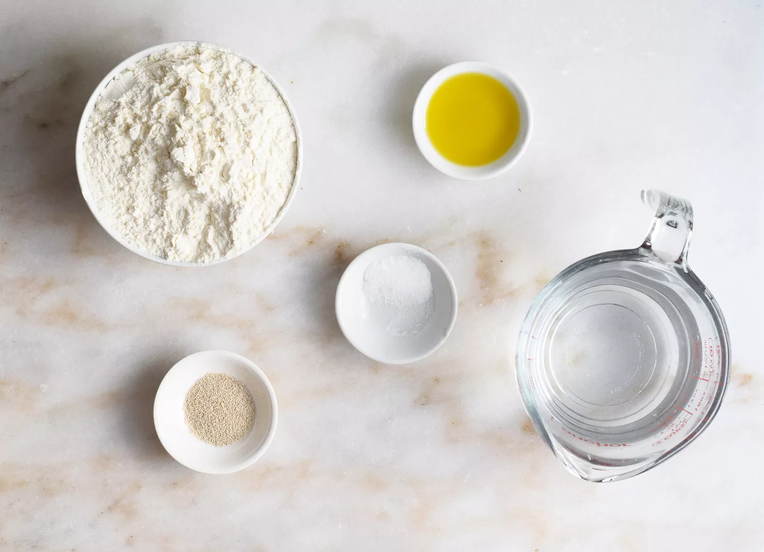 ingrédients pour un bol à pain