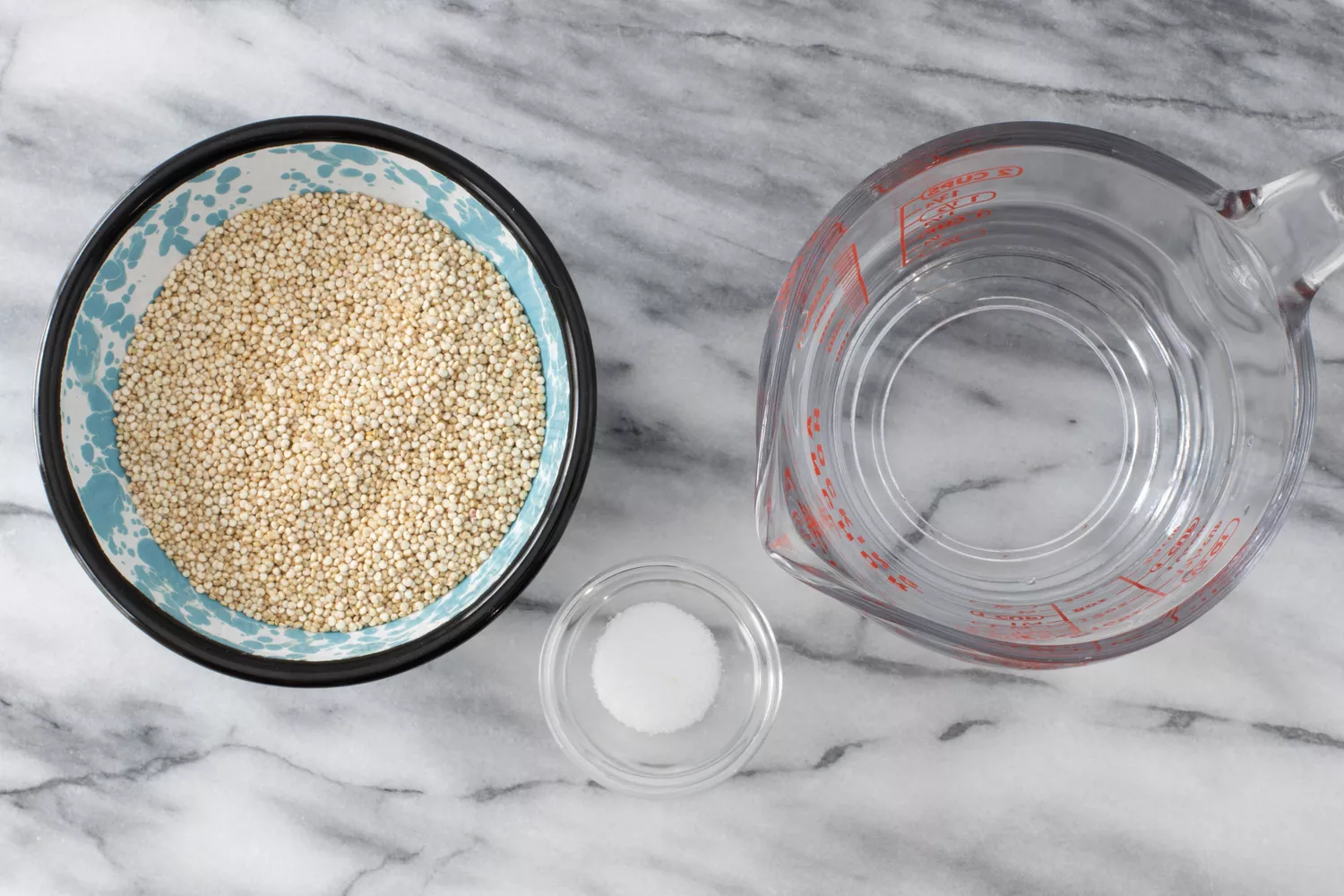 ingrédients pour le quinoa à l'Instant Pot