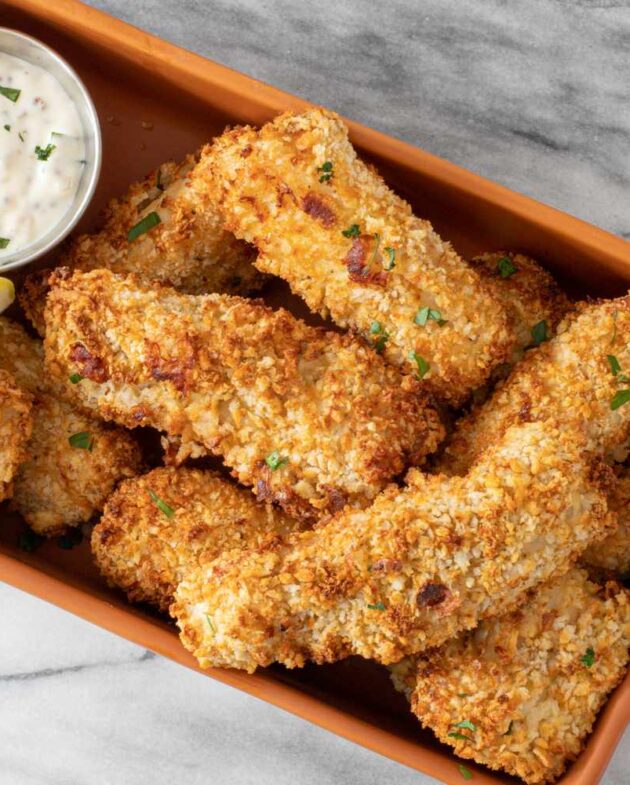Bâtonnets de poisson à la friteuse à air
