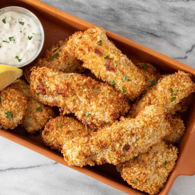 Bâtonnets de poisson à la friteuse à air