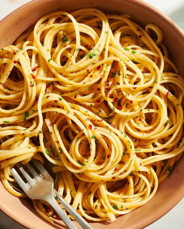 Recette de pâtes à la bottarga.