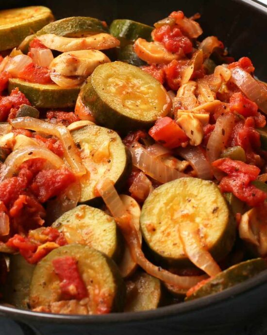 Courgettes et tomates à la mijoteuse